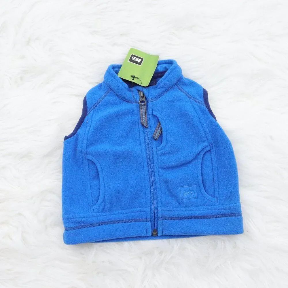 REI | Baby Boy Fleece Blue Vest NWT 6‎ Month